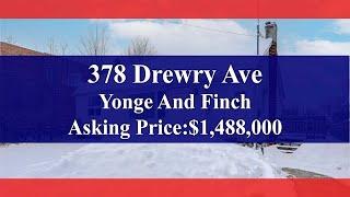 378 Drewry Ave, Toronto, ON