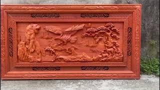 Tranh Anh Hùng Tương Ngộ KT 67x127x4 Mộc | Gỗ Tinh Hoa Việt 68