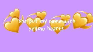 Yellow hearts by Anthony saunders (lyrics)