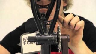 BMX Rad Kurbel- und Kettenblattmontage - how to