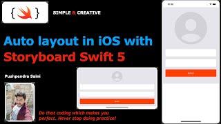 Auto layout in iOS with Storyboard Swift 5