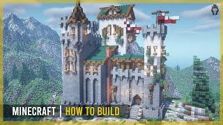 Minecraft How to Build a Small Castle with Interior (Tutorial)