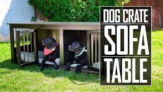 31 - Dog Crate Sofa Table