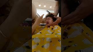 아빠만 괜찮았던, 첫 이발 #shorts