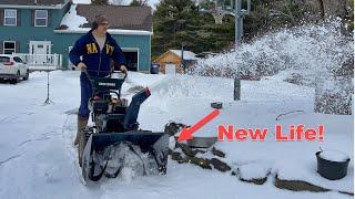 Why did I buy a beat-up and broken snowblower? To fix it