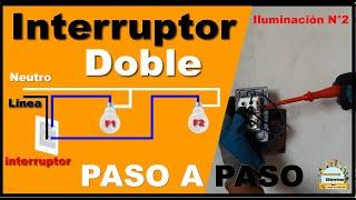 Cómo conectar 2 FOCOS con interruptor DOBLE