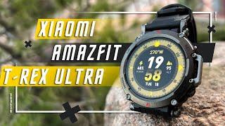 ЛУЧШИЙ ТОП  УМНЫЕ ЧАСЫ XIAOMI Amazfit T-Rex Ultra Smart Watch AMOLED GPS СОЛИ НЕ БОЯТСЯ СМАРТ ЧАСЫ