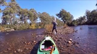 Kayaking THe Huon River   15km in 80seconds