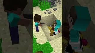 FILM vs REALITÄT - EINEN SCHATZ AUSGRABEN | MINECRAFT #SHORTS