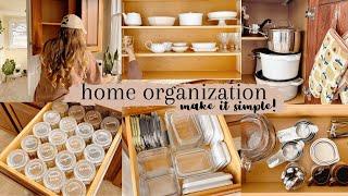 Simple Home Organization Ideas Declutter and Clean With Me Motivation