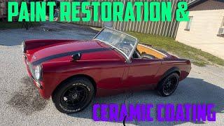 1963 Austin Healey Sprite rat rod gets paint restoration & ceramic coating