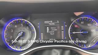 5 9 18 27 9 MPG Chrysler Pacifica city driving