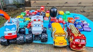 Disney Pixar Cars Lightning Mcqueen, Dinoco, Mater, Hudson, Axlerod, Finn, Frank, Guido, Mack, Shu