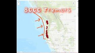 Increasing Tremor along the Cascadia Subduction Zone. Crustal Stress showing. Tuesday Night 5/20