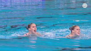 Watch the Paris2024 bronze medalists Dutch twins, Bregje and Noortje De Brouwer perform at Doha2024!