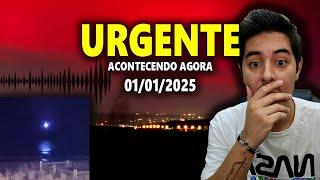 URGENTE: TÁ ACONTECENDO AGORA 1° JANEIRO 2025 - TEMPESTADE SOLAR EXTREMA + OVNI ENORME NO MAR!