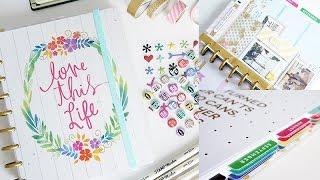 My Happy Planner Set Up, DIY Planner Band & Dashboard, Shaker, Laminate Tabs | Charmaine Dulak