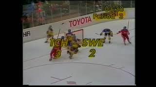 Lukac double lifts Czechs over Sweds! World Champs Чемп. мира 1982.04.25 CSSR Sweden highlights