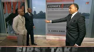 Magic Johnson reacts to taking the No. 1️⃣ spot on Stephen’s A-List  | First Take