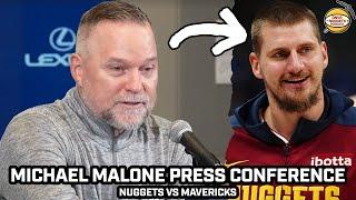 Michael Malone Jokes About Jokic & the MVP Race after He DOMINATED Mavs