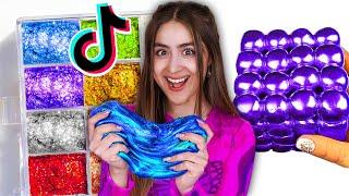 Using Metallic Slime to Recreate Viral Slime Tiktoks!