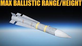 Aim-54A Mk60 Phoenix Missile Max Ballistic Range & Height Altitude | DCS WORLD