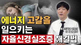 에너지 고갈을 일으키는 자율신경실조증 해결법 (a.k.a 자율신경실조증, 자율신경장애)