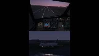 Landing in Astana after 4h 57m flight from Podgorica #landing #aviation #xplane #shorts