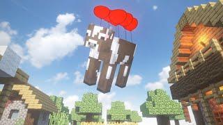 Balloon in Realistic MINECRAFT Village in TEARDOWN