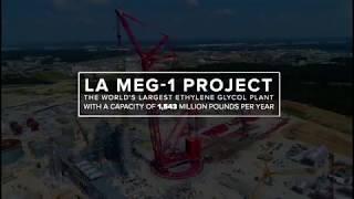 CB&I’s MEG-1 Project Achieves Major Project Milestone Setting 350-ft Wash Tower