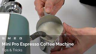 How to Make Coffee and Steam Milk on Your Mini Pro Espresso Coffee Machine | Smeg EMC02