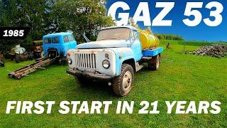 Old Soviet MILK Truck FIRST START in 21 YEARS - GAZ 53 (1985) | ГАЗ 53 молоковоз