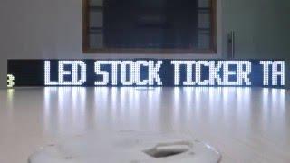 Led ticker tape for scrolling display - http://www.tickerplay.com/custom-led-ticker-tape