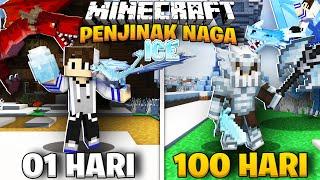 100 Hari Minecraft Tapi Aku Jadi PENJINAK NAGA ICE Terdingin