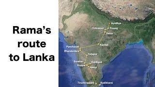 Rama's route to Lanka (Rama vanvas - Ramayan)