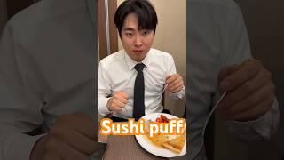 Sushi mukbang,eat needle fish