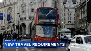 New travel requirements to the UK and Europe