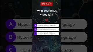 What does HTML stand for? #generalknowledge #gk #gkquiz #techquiz @GK-Master-a2z