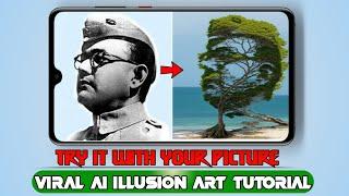 Netaji - Viral Ai illusion photo editing | illusion diffusion photo editing tutorial #viral