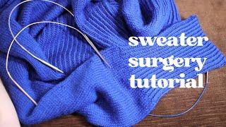 SWEATER SURGERY | how to fix knitting without frogging