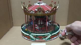 Lemax Village Collection Santa Carousel 34682 As-Is 3047