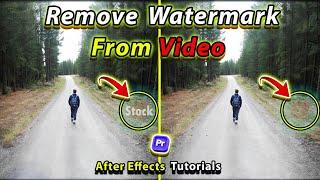 How to remove watermark from video with After Effects content aware fill tool After Effects Tutorial