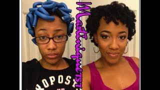 Flexi Rods on Natural Hair - 1st Attempt!!