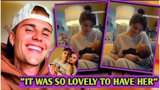 Selena Gomez Visits Justin and Hailey Bieber's Newborn JACK  BLUES A Sign of Reconciliation