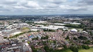 west Bromwich  swan village  drone