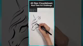 Can I Make It In Time??  Draw in 40 Sec, Lost & Found Preorder Gift #artshorts #artchallenge #meiyu