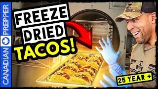Freeze Dried Tacos! 30 Year Shelf Life! How to Guide! Harvest Right Freeze Dryer