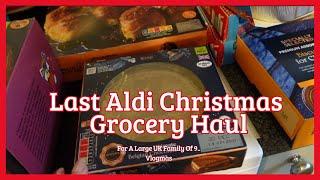 Last Aldi Christmas Grocery Haul|£144 For A Large UK Family