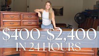 I made $2,000 in 24 hours | Furniture Flip Tutorial