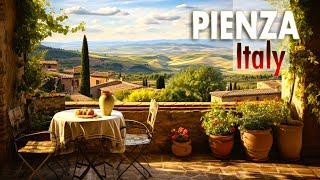 Beautiful Italian towns - Walking tour 4K60 HDR - Pienza - Italy, Tuscany